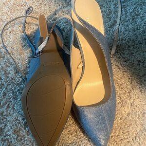Elegant Blue Slingback Heels